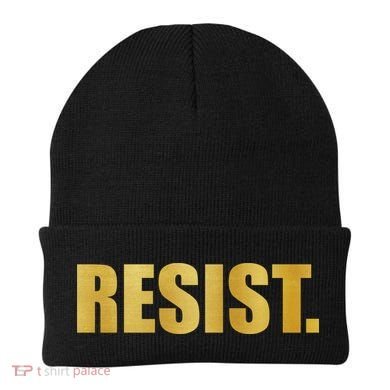 Limited Edition Resist Gold Print Beanie