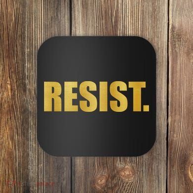 Limited Edition Resist Gold Print Coaster