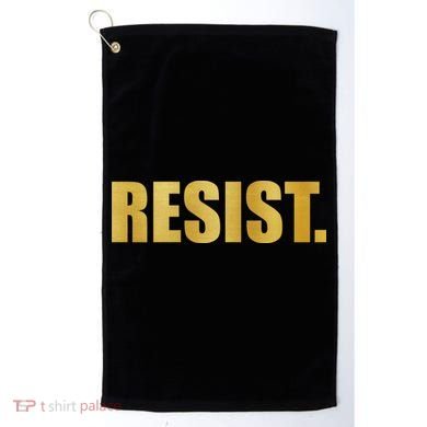 Limited Edition Resist Gold Print Golf Towel