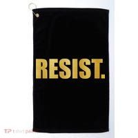Limited Edition Resist Gold Print Golf Towel thumb 0