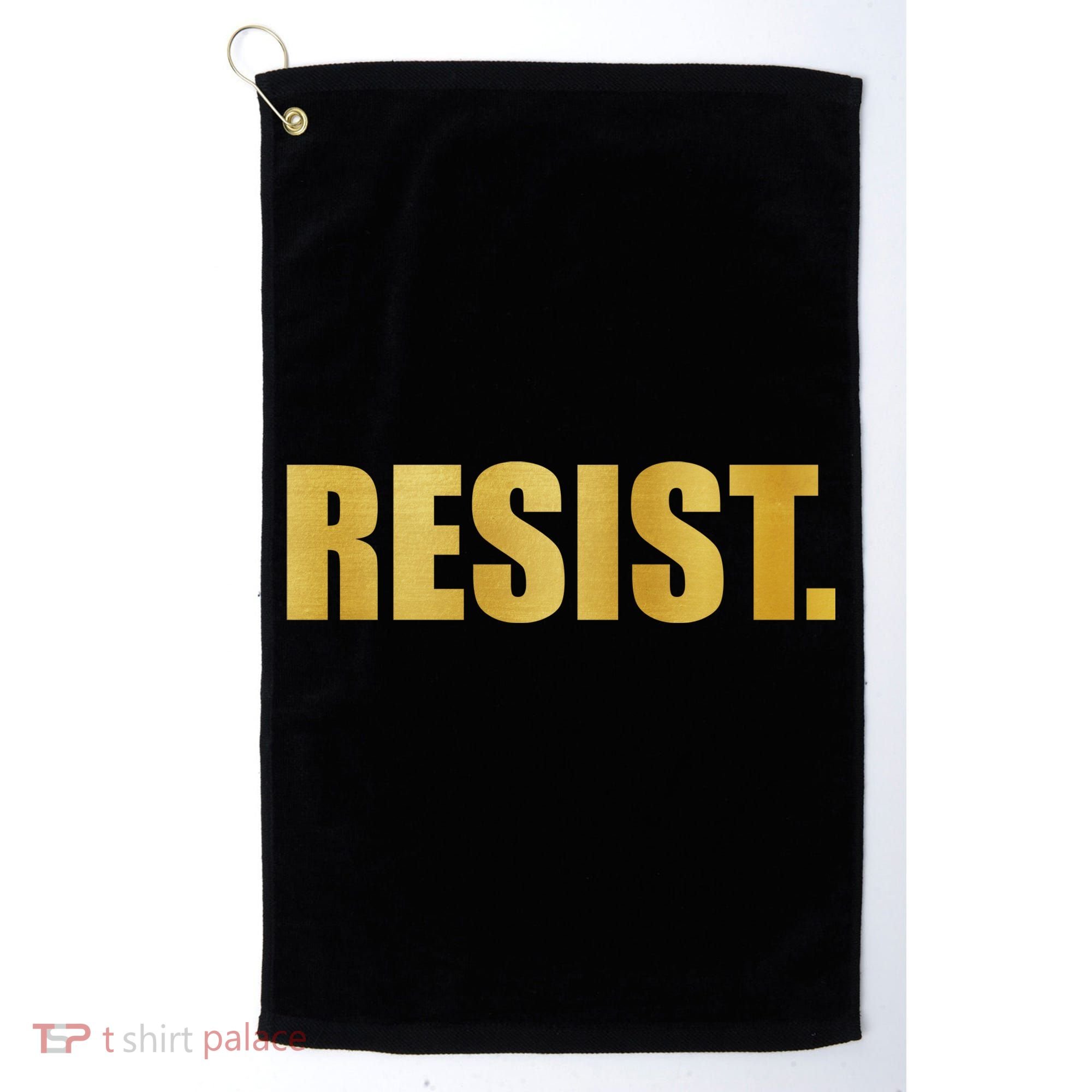 Limited Edition Resist Gold Print Golf Towel