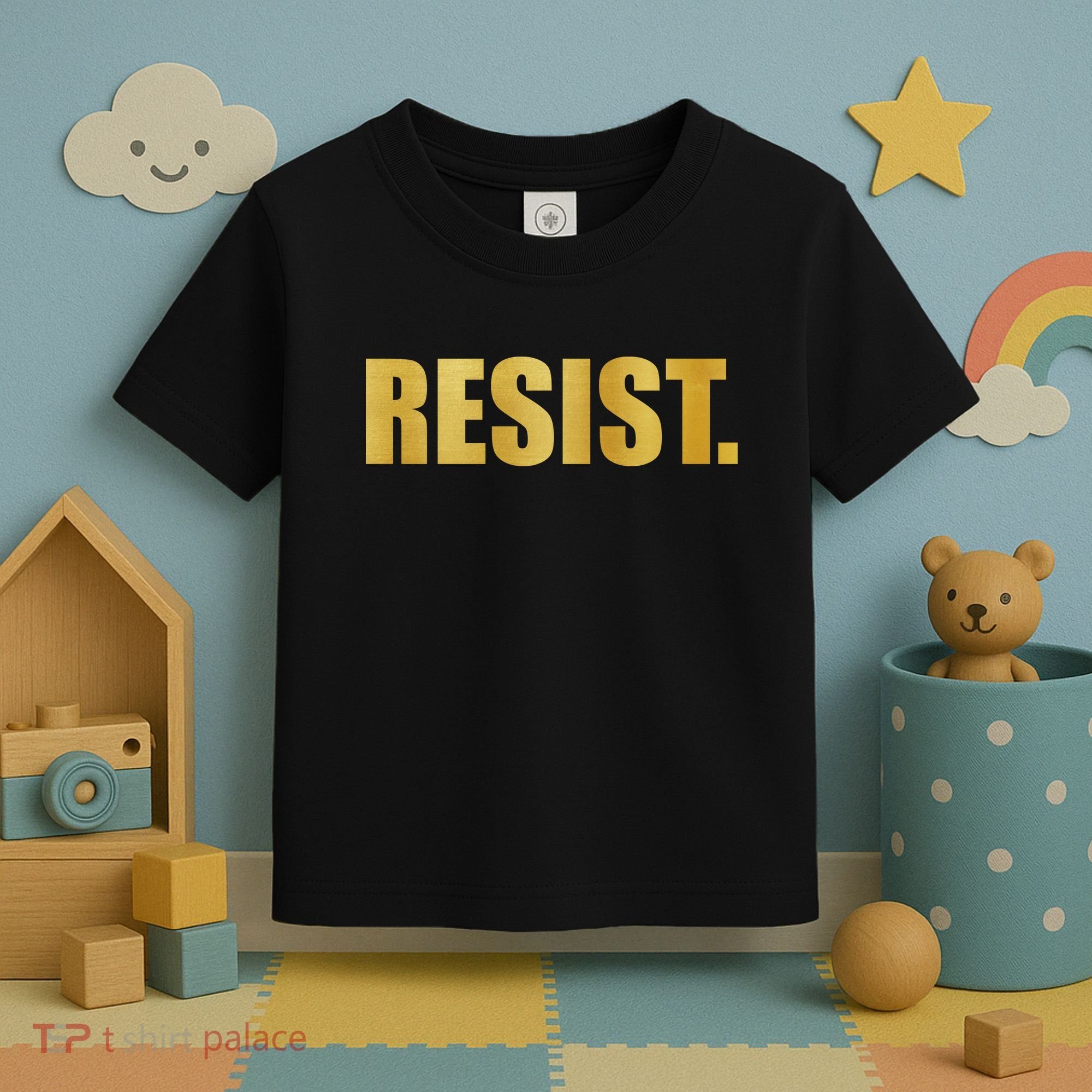 Limited Edition Resist Gold Print Toddler T-Shirt