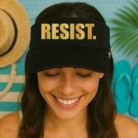 Limited Edition Resist Gold Print Visor thumb 2