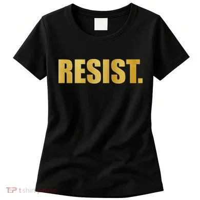 Limited Edition Resist Gold Print Women's T-Shirt