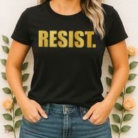 Limited Edition Resist Gold Print Women's T-Shirt thumb 2