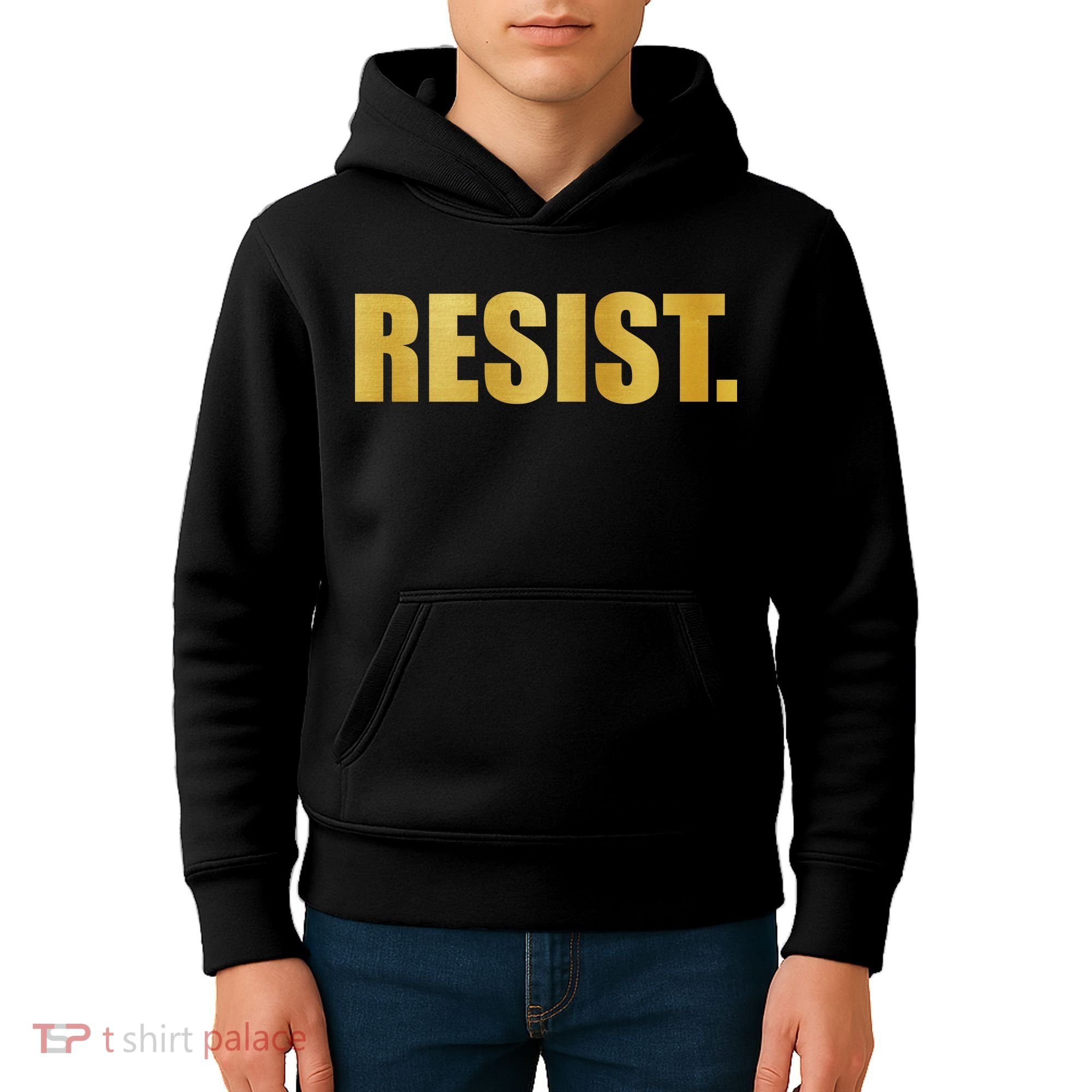 Limited Edition Resist Gold Print Kids Hoodie