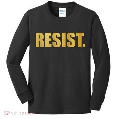 Limited Edition Resist Gold Print Kids Long Sleeve Shirt