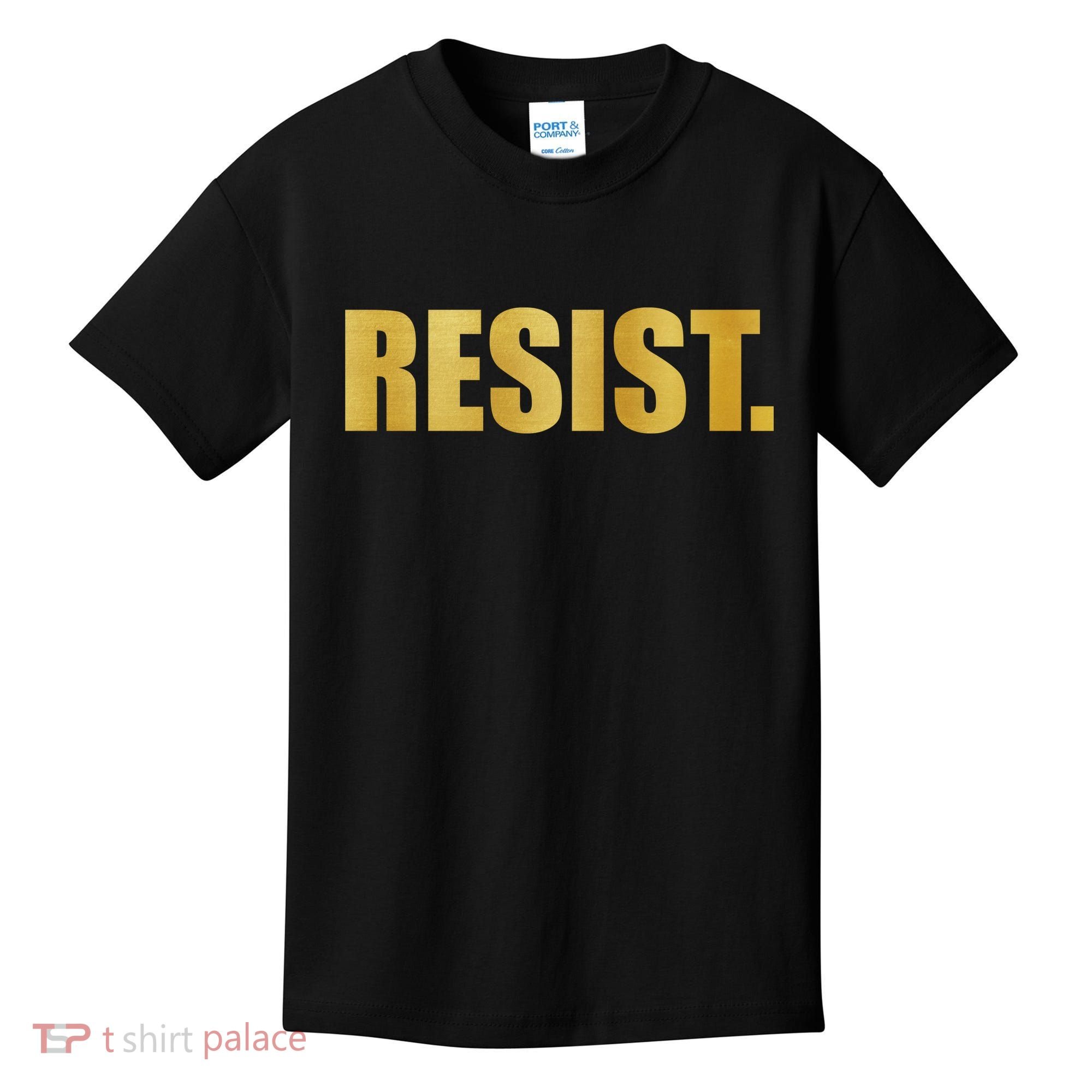 Limited Edition Resist Gold Print Kids T-Shirt