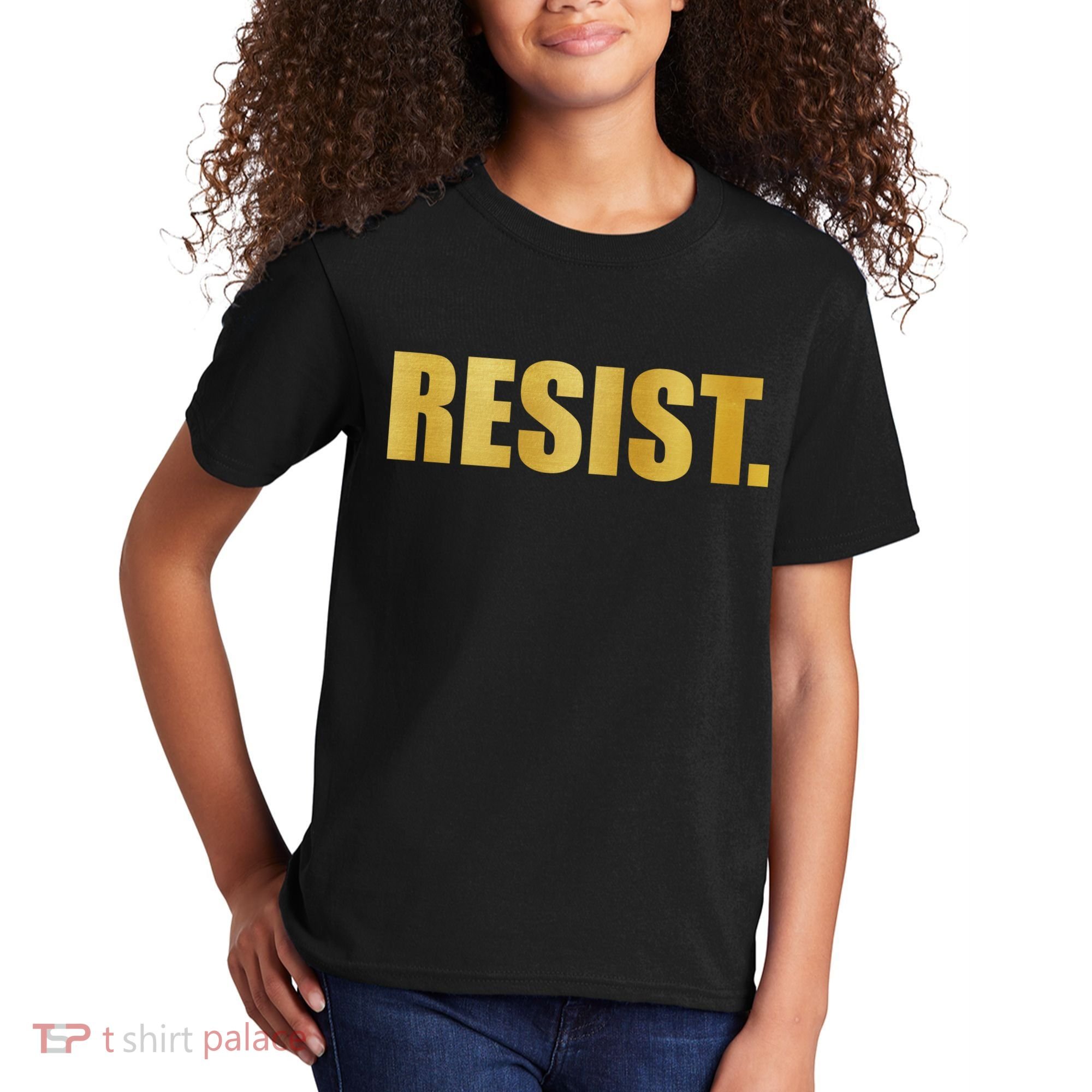 Limited Edition Resist Gold Print Kids T-Shirt