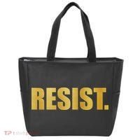 Limited Edition Resist Gold Print Tote Bag thumb 0