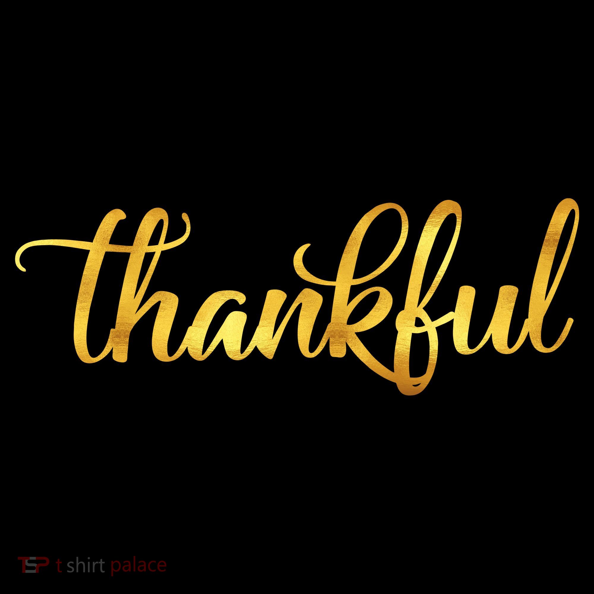 Limited Edition Thankful Thanksgiving Gold Print Women's Hoodie