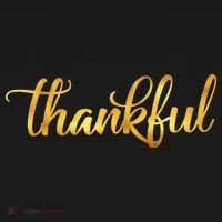 Limited Edition Thankful Thanksgiving Gold Print Mousepad thumb 1
