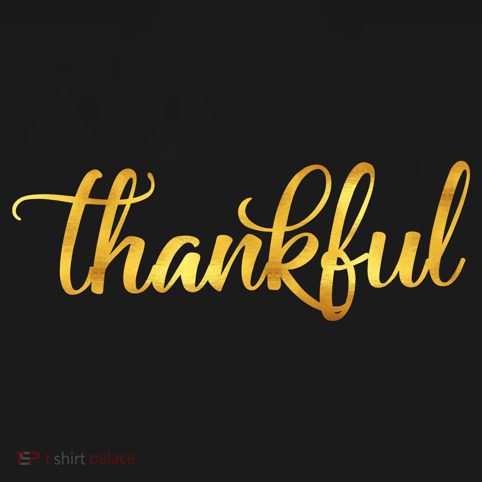 Limited Edition Thankful Thanksgiving Gold Print Mousepad