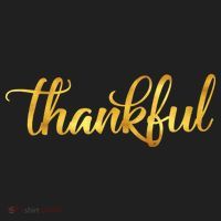 Limited Edition Thankful Thanksgiving Gold Print Hat thumb 2