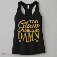Limited Edition Too Glam To Give A Damn Glitter Print Women's Tank Top thumb 3
