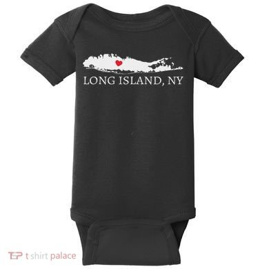 Long Island Ny Souvenir Gift Baby Bodysuit