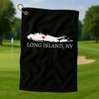 Long Island Ny Souvenir Gift Golf Towel thumb 1