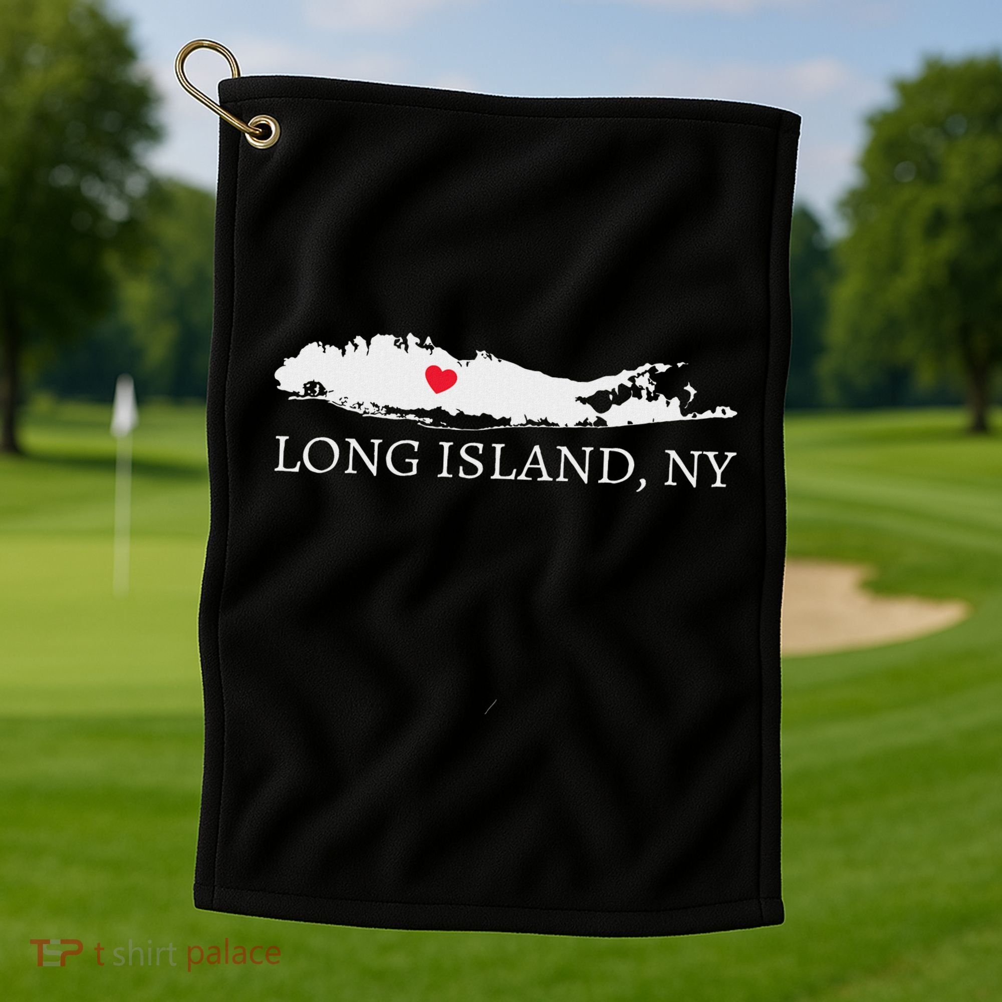 Long Island Ny Souvenir Gift Golf Towel