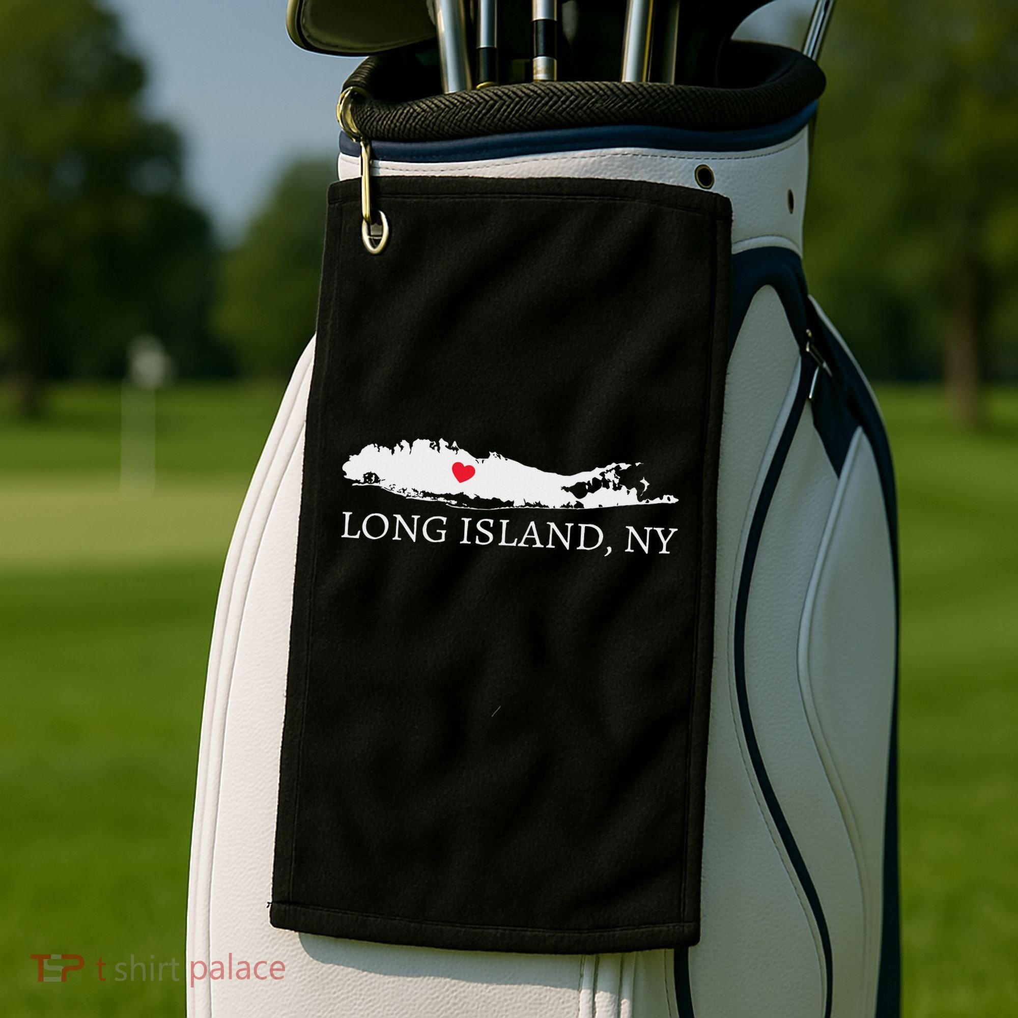 Long Island Ny Souvenir Gift Golf Towel