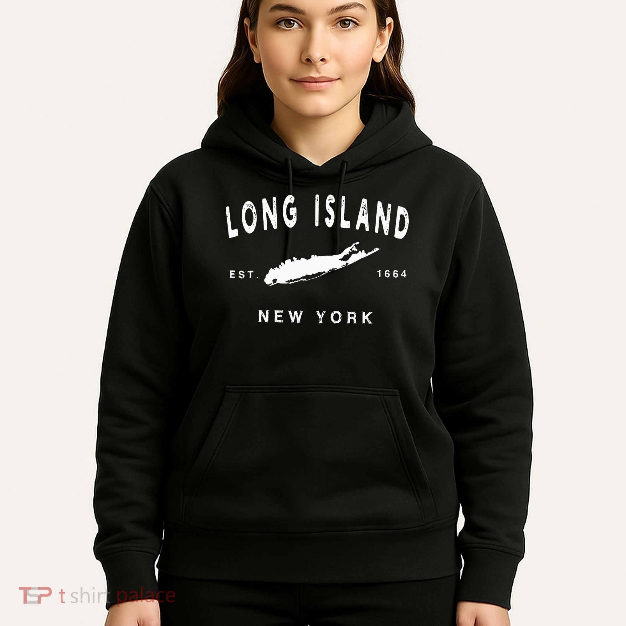 Long Island Ny Souvenir Native Long Islander Map Nyc Hoodie