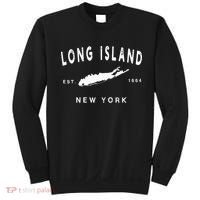 Long Island Ny Souvenir Native Long Islander Map Nyc Sweatshirt thumb 0