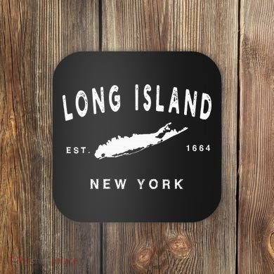Long Island Ny Souvenir Native Long Islander Map Nyc Coaster