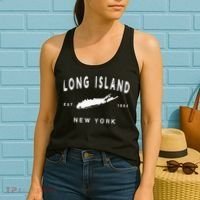 Long Island Ny Souvenir Native Long Islander Map Nyc Women's Tank Top thumb 2