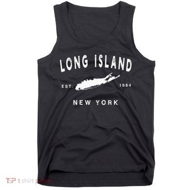 Long Island Ny Souvenir Native Long Islander Map Nyc Tank Top