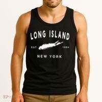 Long Island Ny Souvenir Native Long Islander Map Nyc Tank Top thumb 3