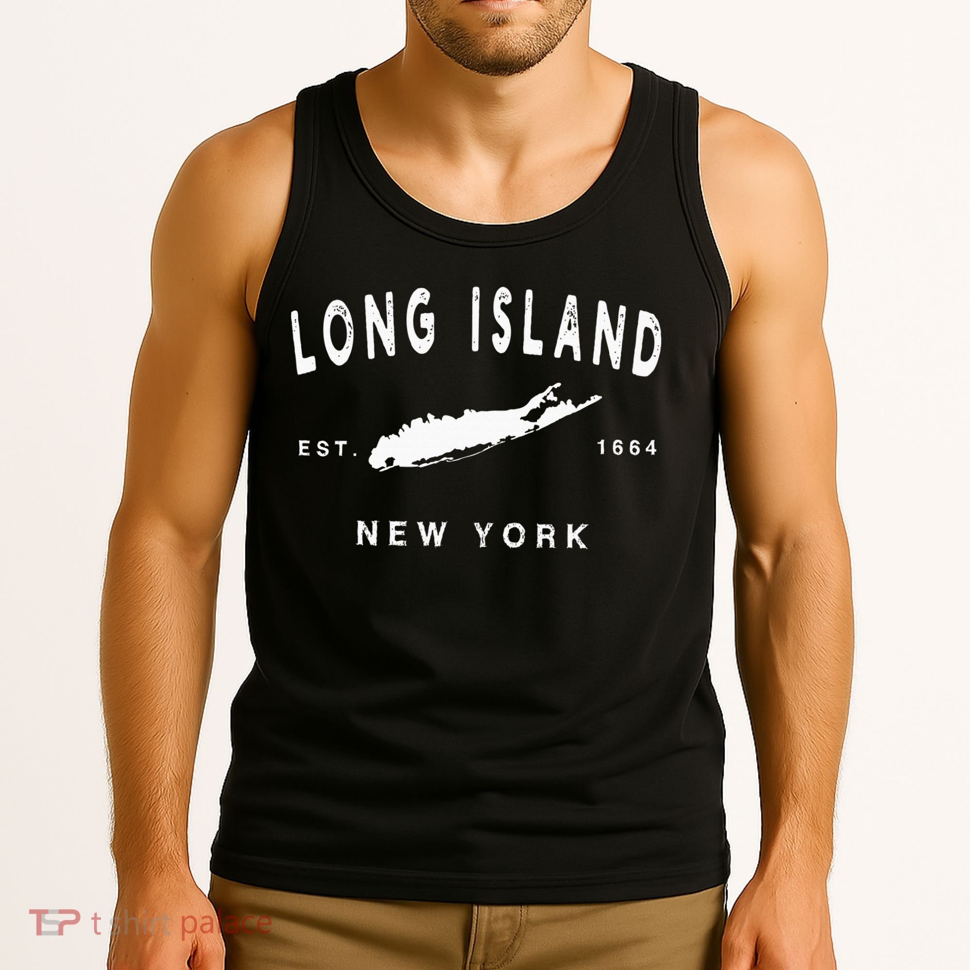 Long Island Ny Souvenir Native Long Islander Map Nyc Tank Top