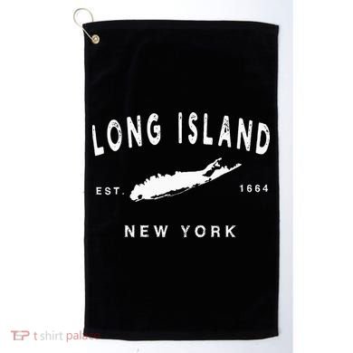 Long Island Ny Souvenir Native Long Islander Map Nyc Golf Towel