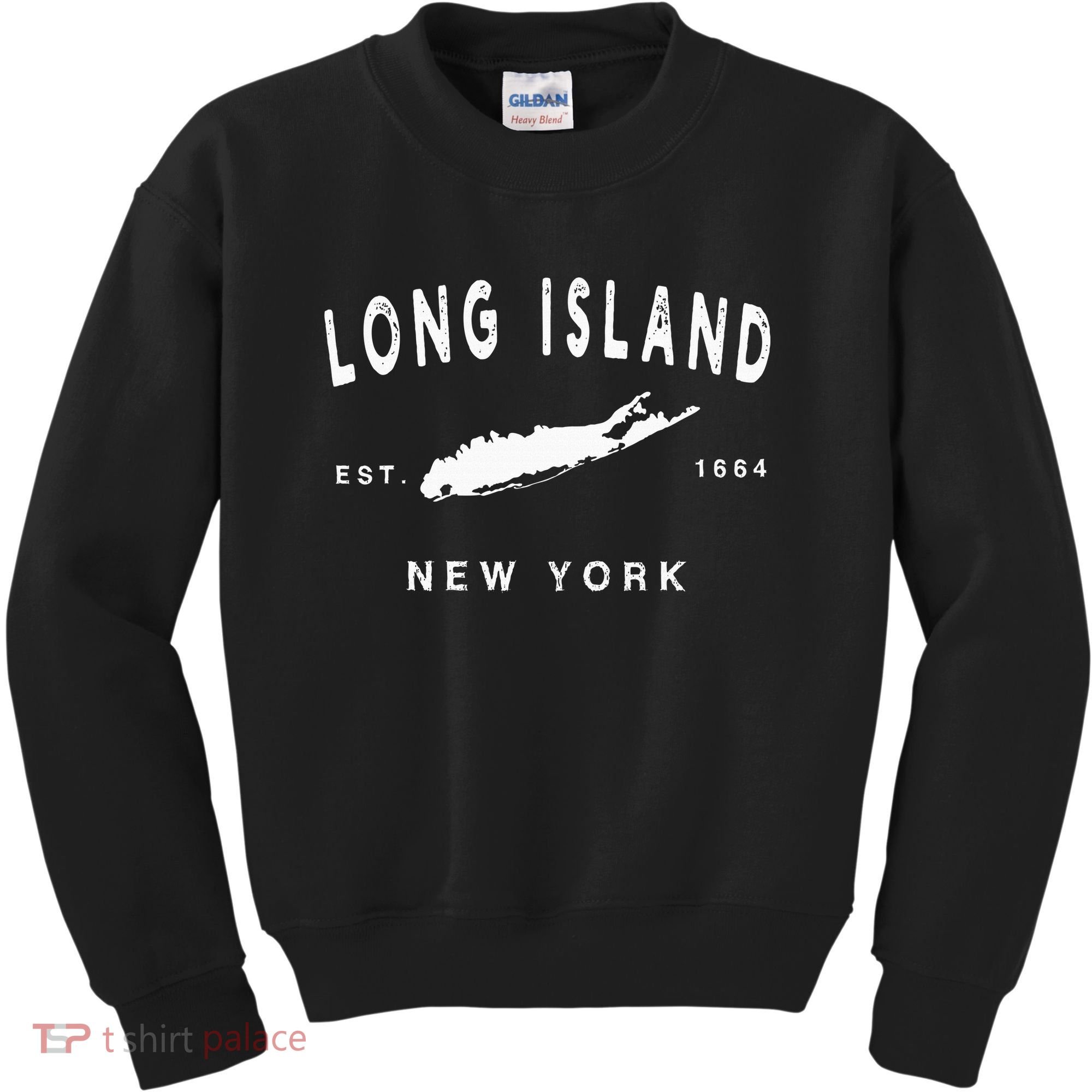 Long Island Ny Souvenir Native Long Islander Map Nyc Kids Sweatshirt