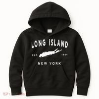 Long Island Ny Souvenir Native Long Islander Map Nyc Kids Hoodie thumb 0