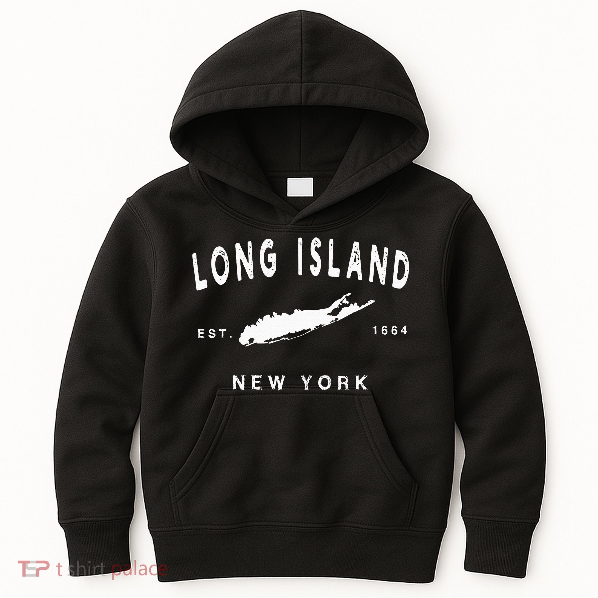 Long Island Ny Souvenir Native Long Islander Map Nyc Kids Hoodie