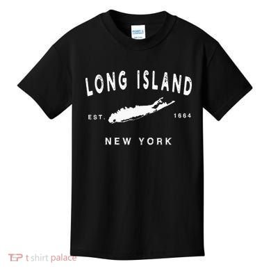 Long Island Ny Souvenir Native Long Islander Map Nyc Kids T-Shirt