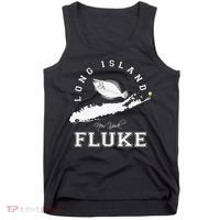 Long Island New York Fluke Fishing Graphic Tank Top thumb 0
