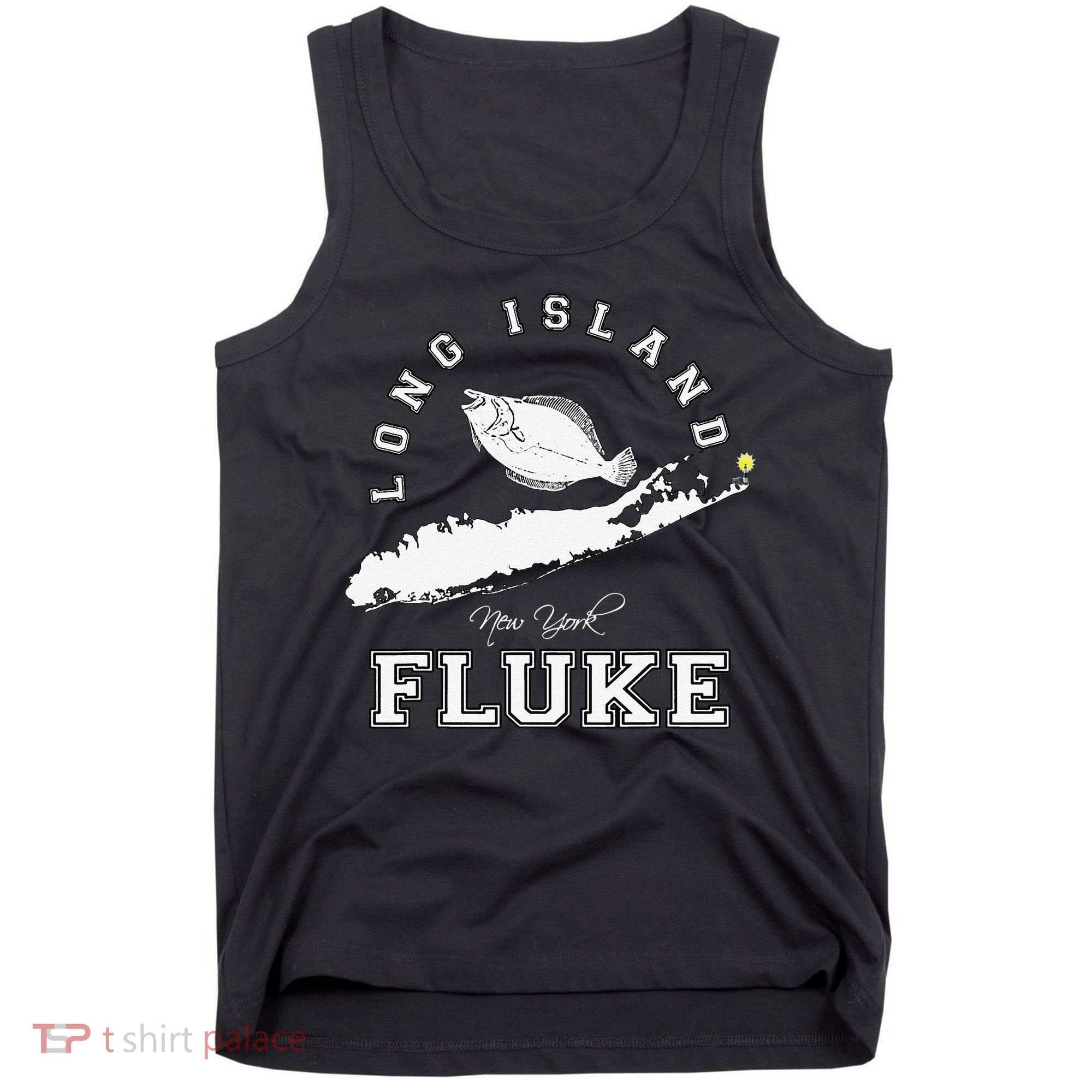 Long Island New York Fluke Fishing Graphic Tank Top