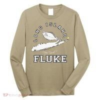Long Island New York Fluke Fishing Graphic Long Sleeve Shirt thumb 0