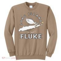 Long Island New York Fluke Fishing Graphic Sweatshirt thumb 0