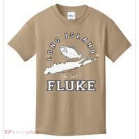 Long Island New York Fluke Fishing Graphic Kids T-Shirt thumb 0