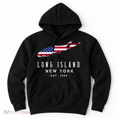 Long Island Ny Souvenir Native Long Islander Map Nyc Hoodie