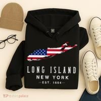 Long Island Ny Souvenir Native Long Islander Map Nyc Hoodie thumb 4