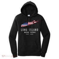 Long Island Ny Souvenir Native Long Islander Map Nyc Women's Hoodie thumb 0