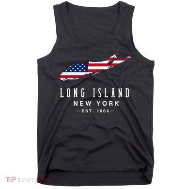 Long Island Ny Souvenir Native Long Islander Map Nyc Tank Top