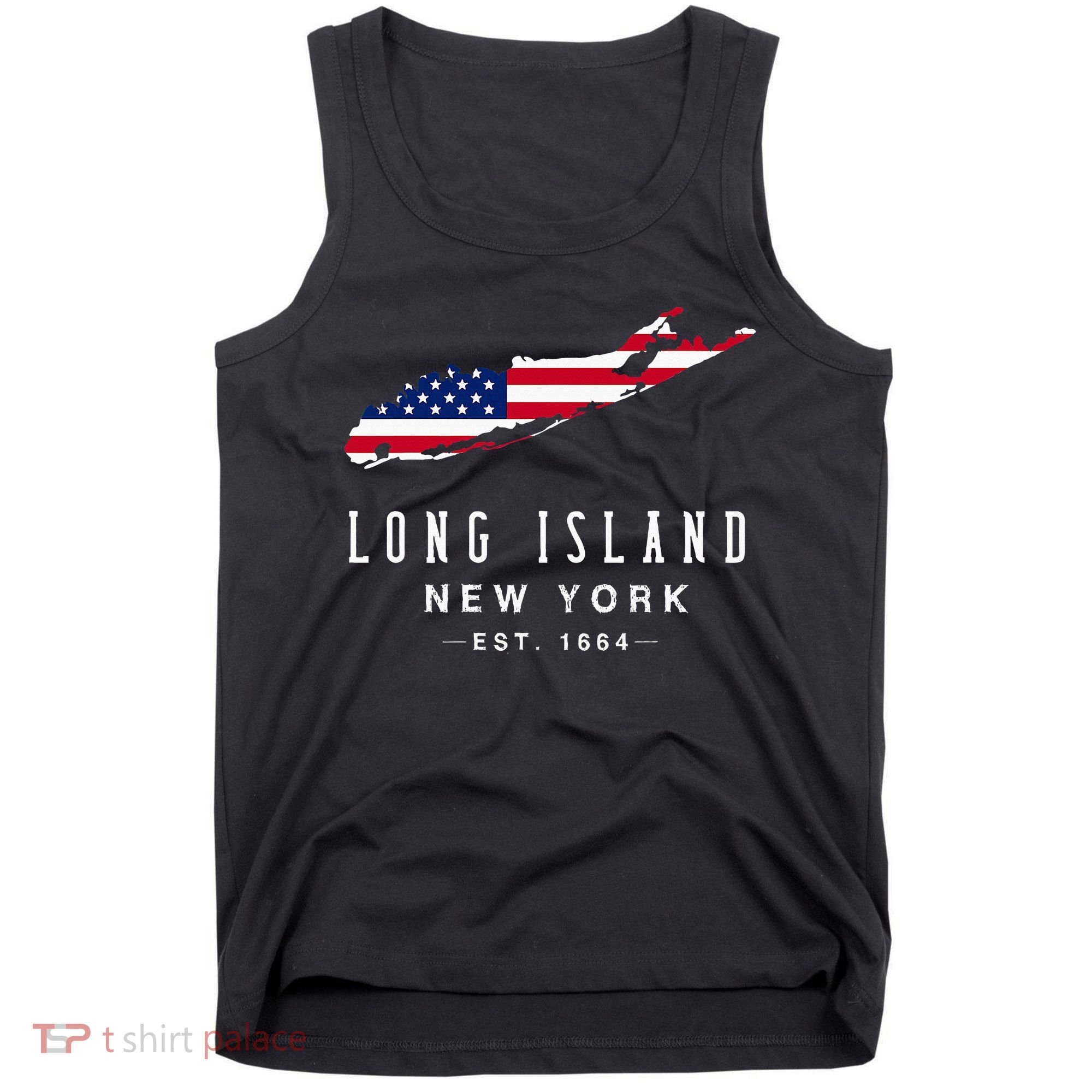 Long Island Ny Souvenir Native Long Islander Map Nyc Tank Top