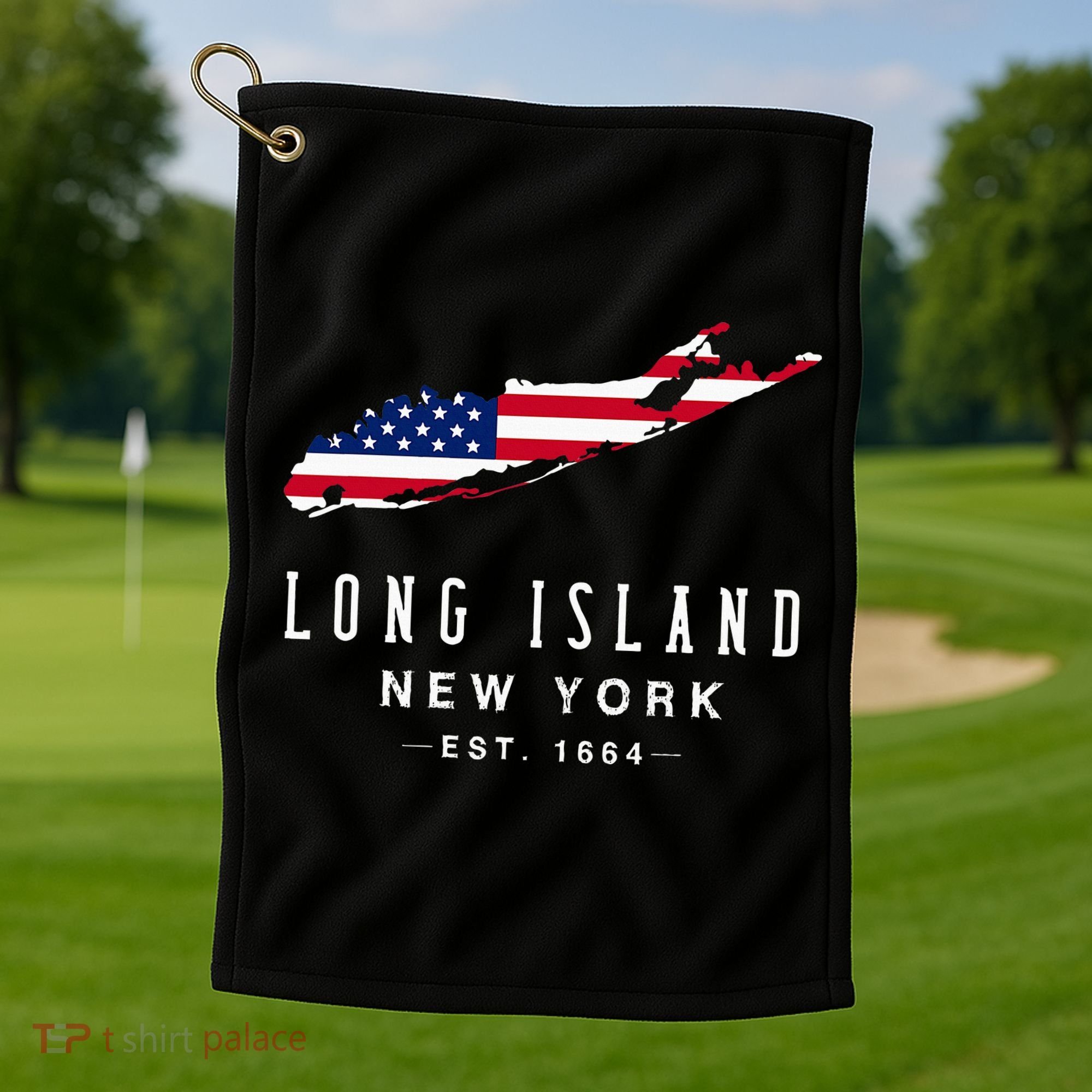 Long Island Ny Souvenir Native Long Islander Map Nyc Golf Towel
