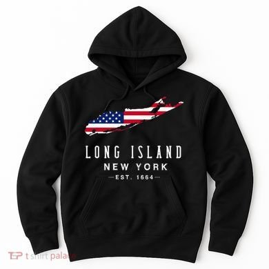 Long Island Ny Souvenir Native Long Islander Map Hoodie