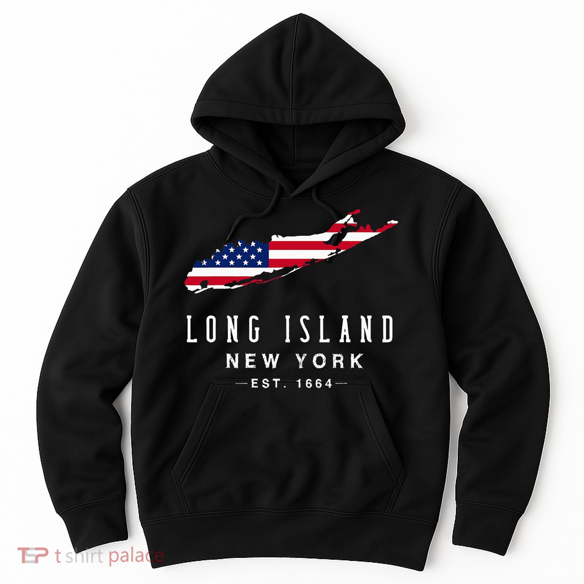 Long Island Ny Souvenir Native Long Islander Map Hoodie