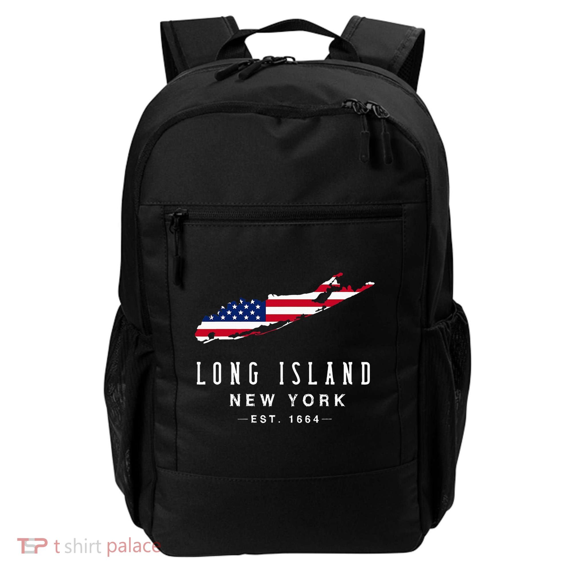 Long Island Ny Souvenir Native Long Islander Map Backpack