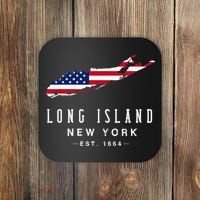 Long Island Ny Souvenir Native Long Islander Map Coaster thumb 0